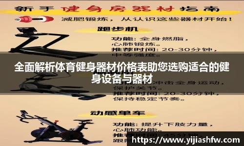 全面解析体育健身器材价格表助您选购适合的健身设备与器材